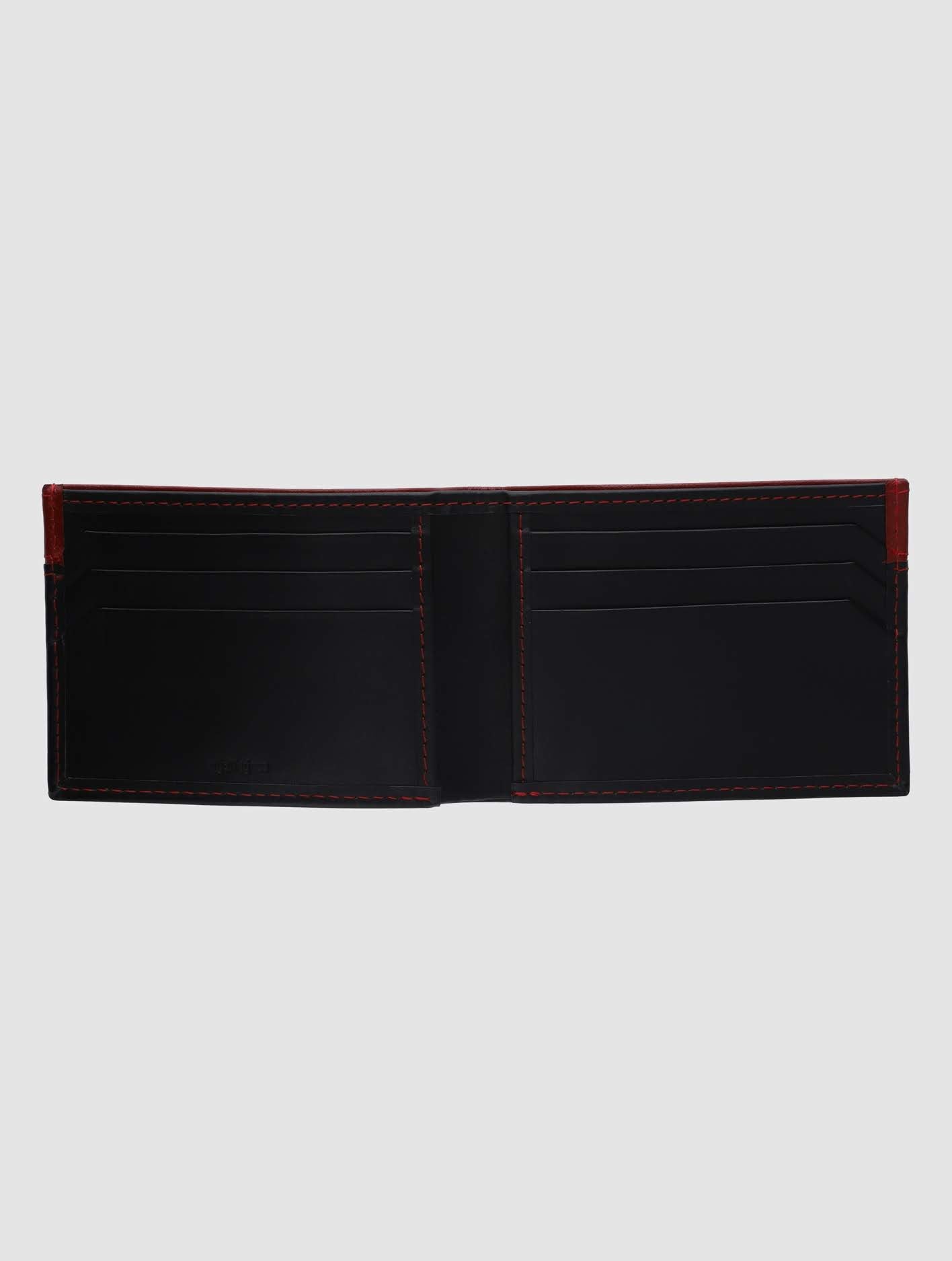 Bi-Fold Dual Color Leather Wallet