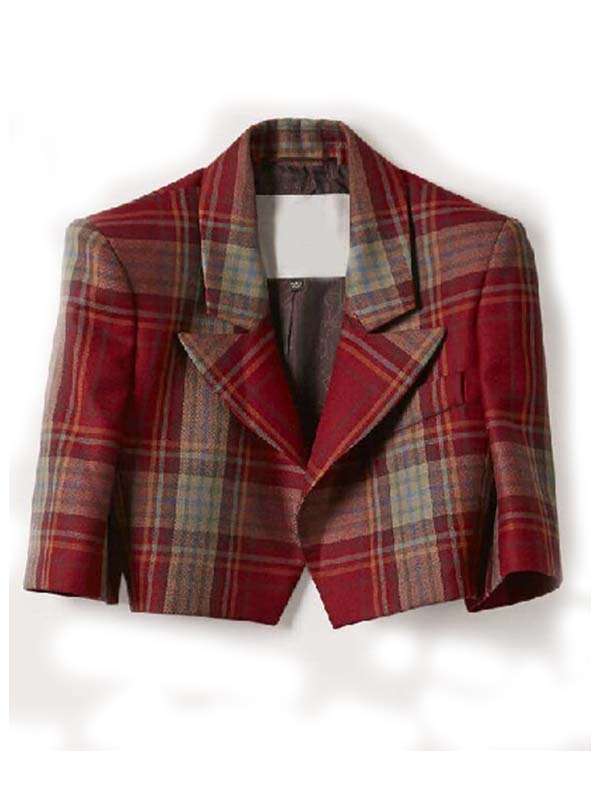 Emily in Paris Emily Cooper Multicolor Cotton Plaid Jacket