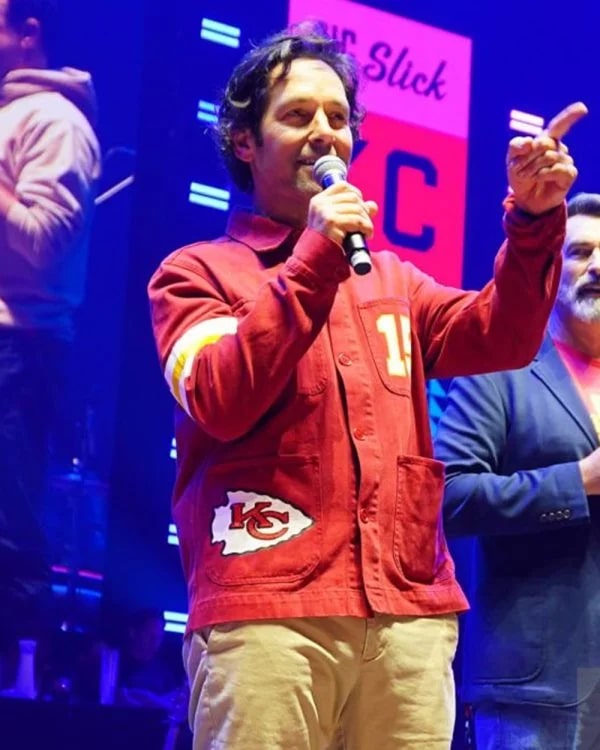 Paul Rudd 2024 Big Slick Celebrity Weekend Chiefs Jacket