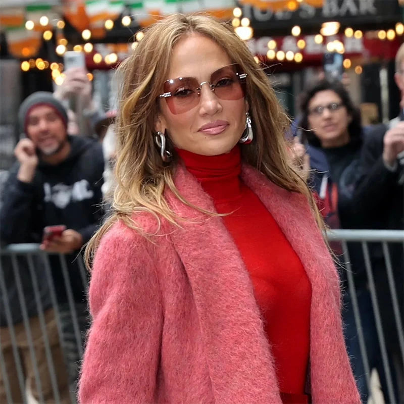 Good Morning America 2024 Jennifer Lopez Pink Coat