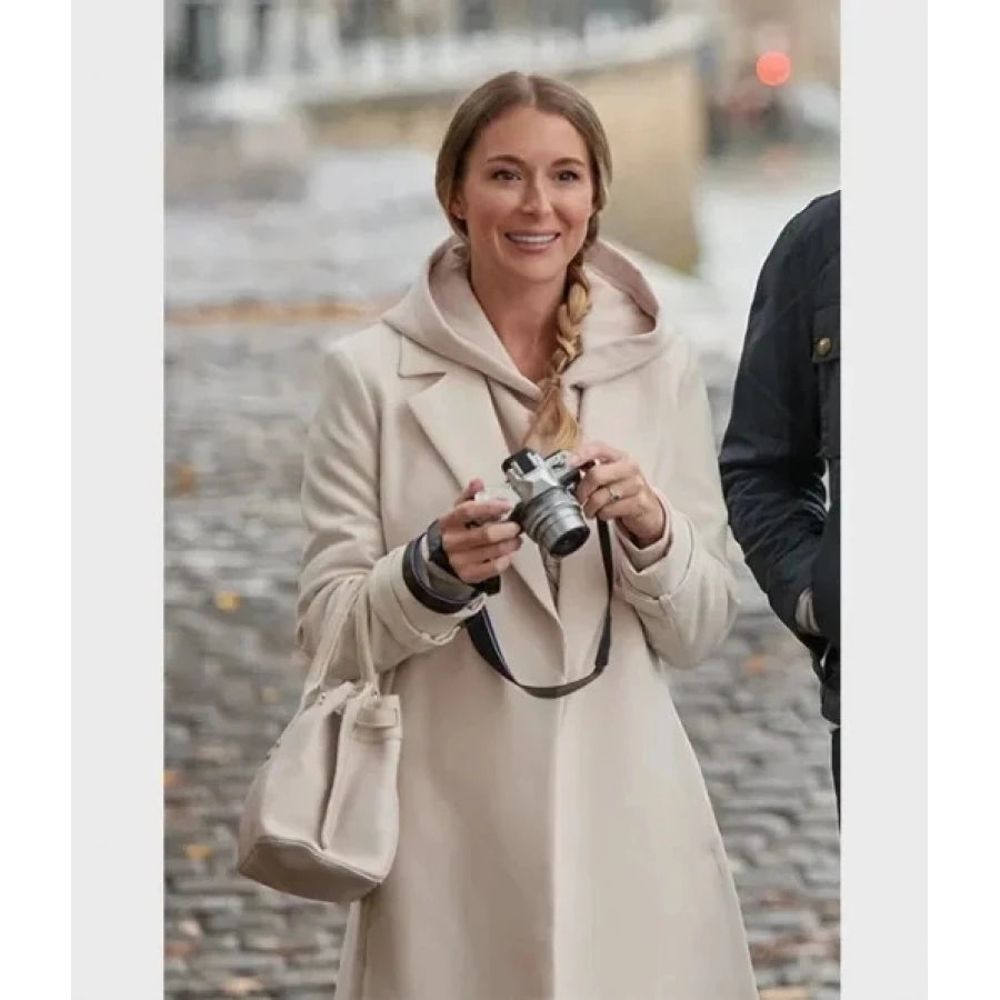 A Paris Proposal 2023 Alexa PenaVega Coat