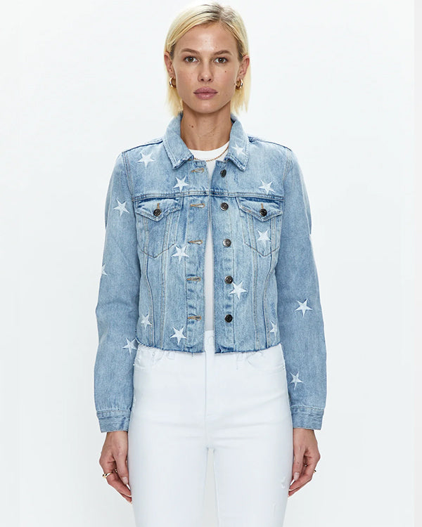 AEW Dynamite 2024 Melissa Cervantes Star Denim Jacket