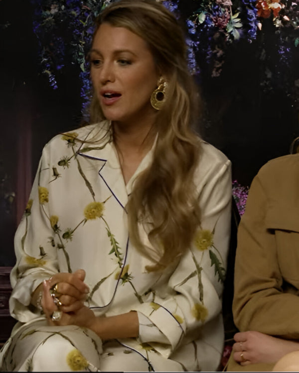 Access Hollywood 2024 Blake Lively Floral Shirt