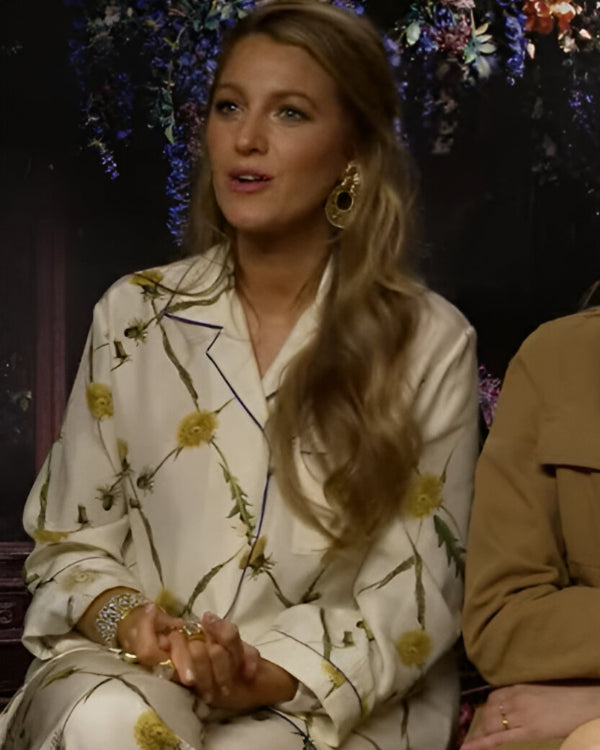 Access Hollywood 2024 Blake Lively Floral Shirt