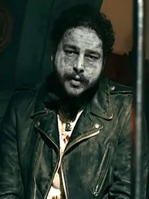 Post Malone Goodbyes Zombies Black Leather Jacket