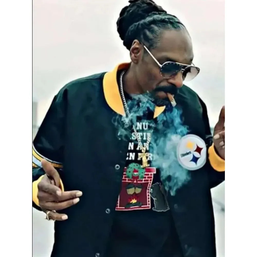 Back in The Game Steelers Snoop Dogg Varsity Jacket