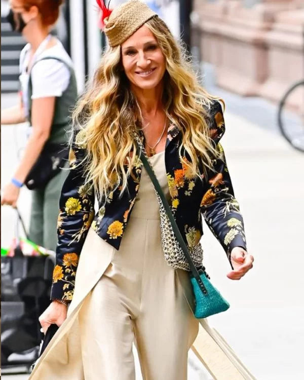 And Just Like That Carrie Bradshaw Floral Jacket