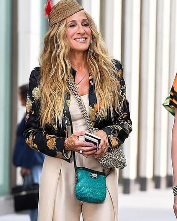 And Just Like That Carrie Bradshaw Floral Jacket