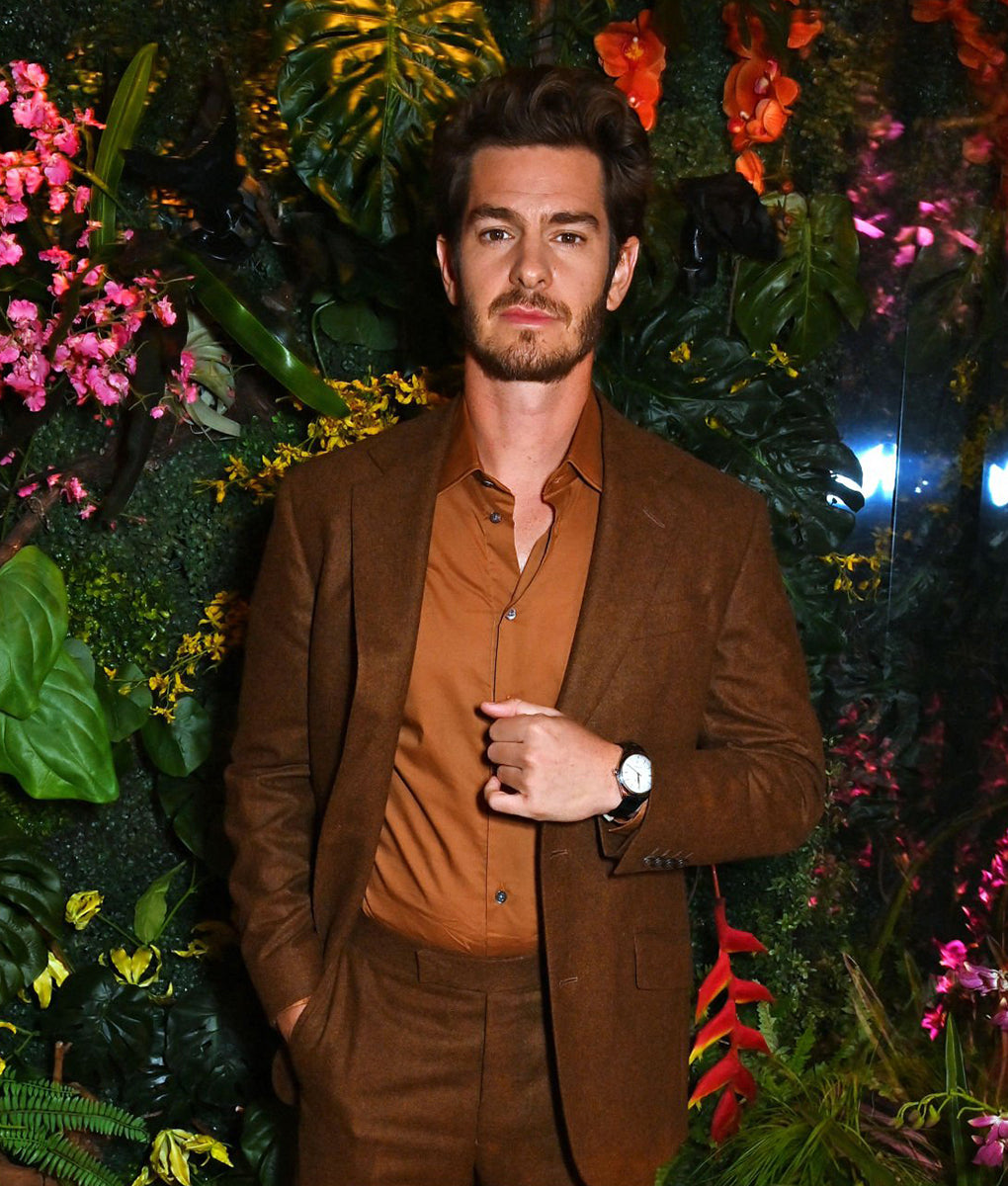 Andrew Garfield Brown Suit