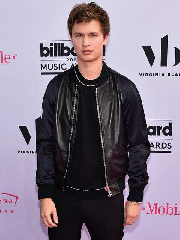 Ansel Elgort Varsity Jacket