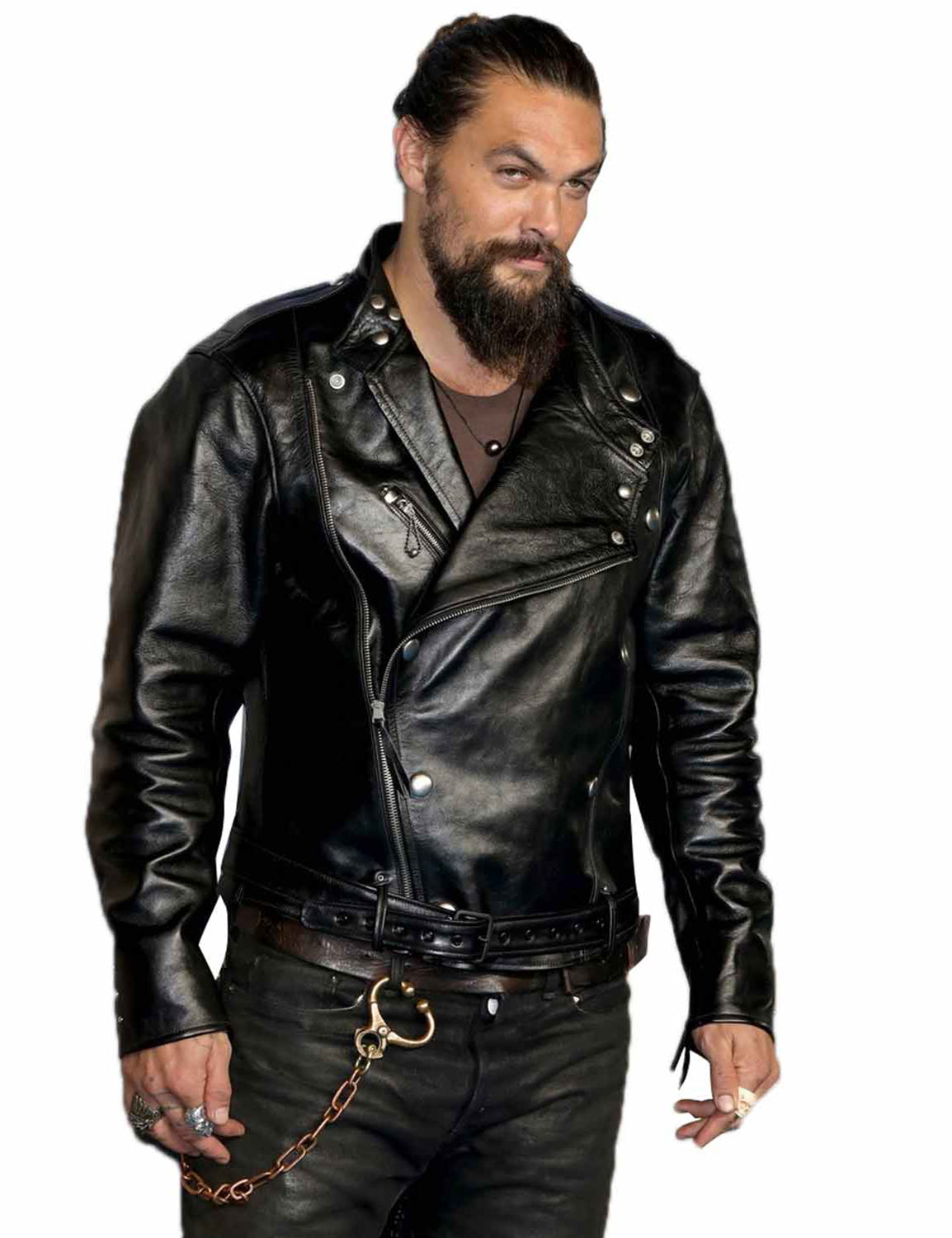 Aquaman and the Lost Kingdom Jason Momoa Black Leather Jacket