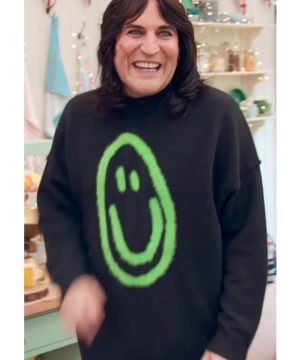 Bake Off Noel 2024 Fielding Smile Black Sweater