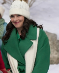 Believe In Christmas 2024 Meghan Ory Green Coat