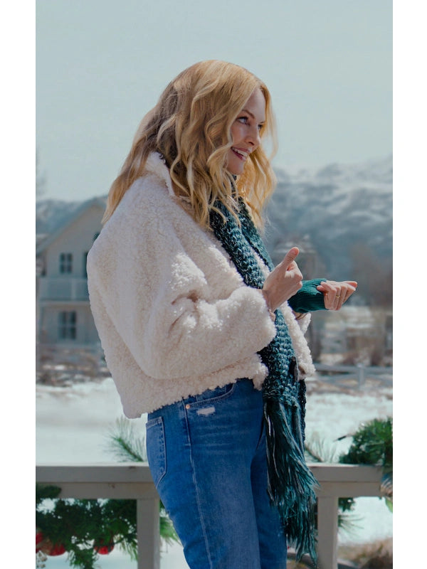 Heather Graham Best Christmas Ever Faux Fur Jacket