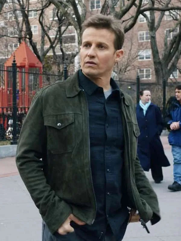 Jamie Reagan Blue Bloods S12 Suede Leather Jacket