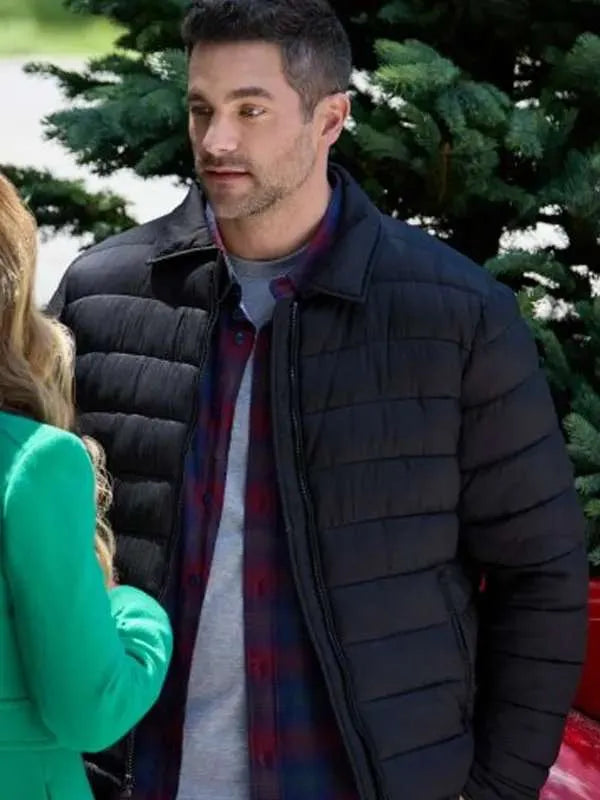 Brant Daugherty Trivia at St. Nick’s 2024 Black Puffer Jacket