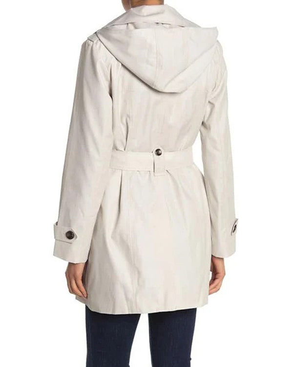 The Baxters 2024 Emily Peterson White Trench Coat