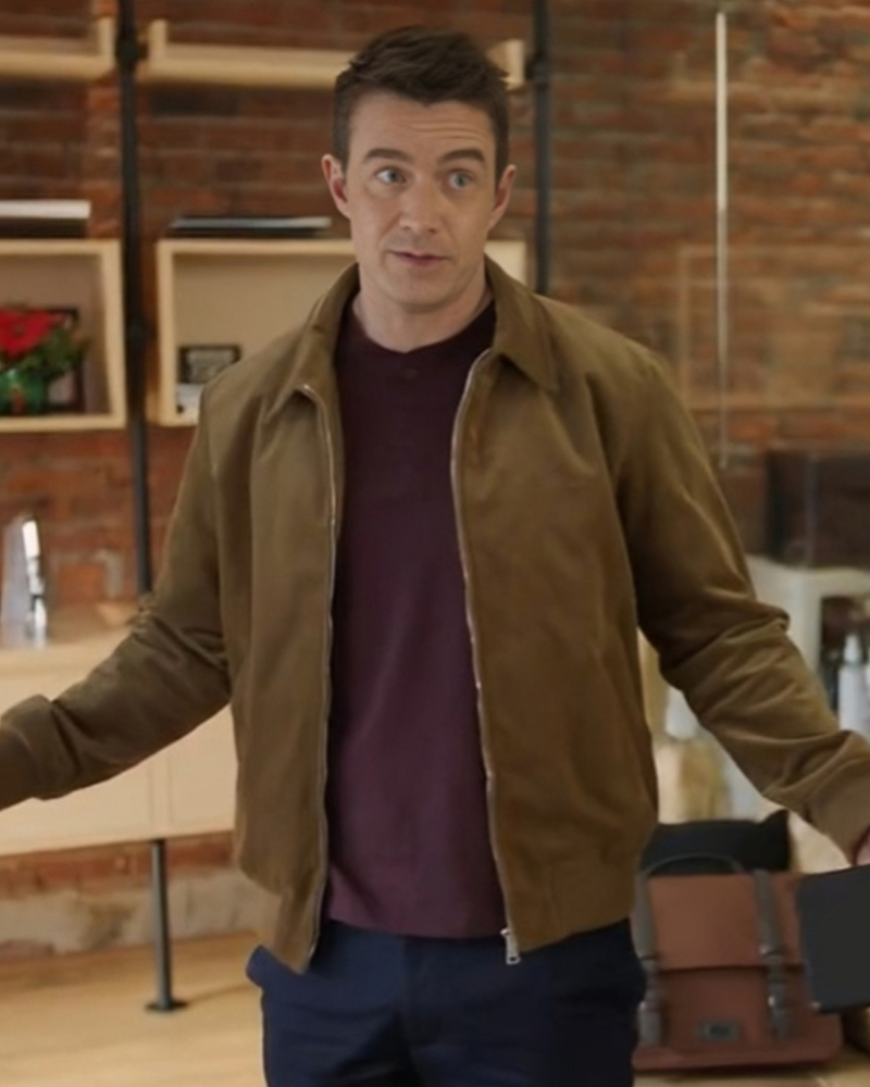 Twas The Date Before Christmas 2024 Robert Buckley Brown Jacket