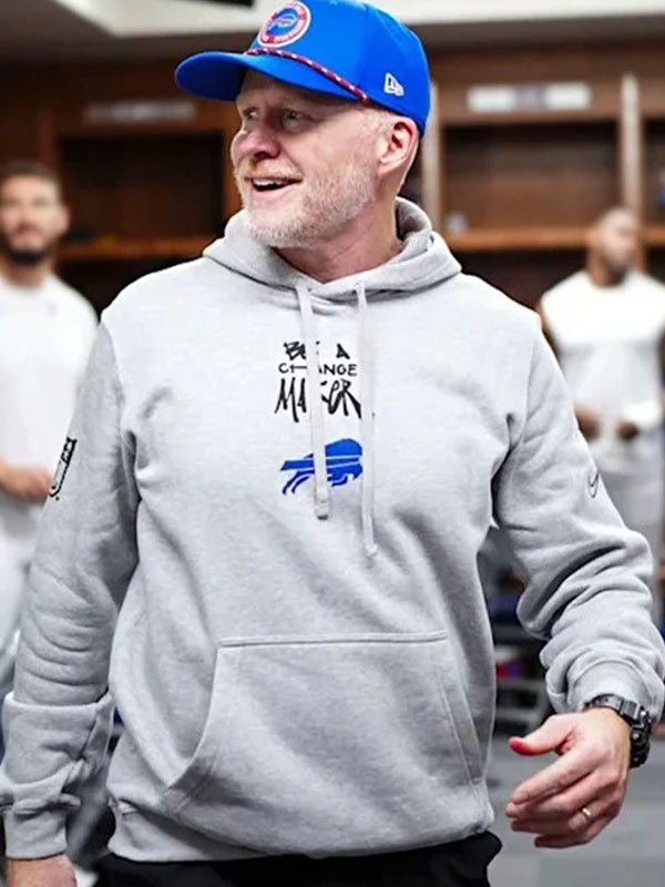 Buffalo Bills Be A Change Maker Grey Hoodie