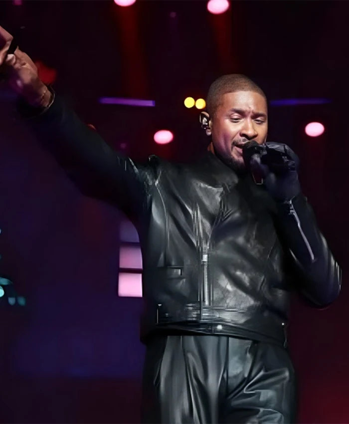 Usher Hot 107.9 Birthday Bash 2024 Black Jacket