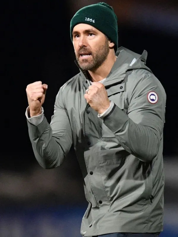 Ryan Reynolds Wrexham Canada Goose Green Hooded Jacket