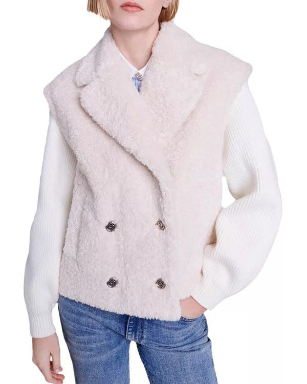 Elsbeth 2024 Holly James White Sherpa Jacket