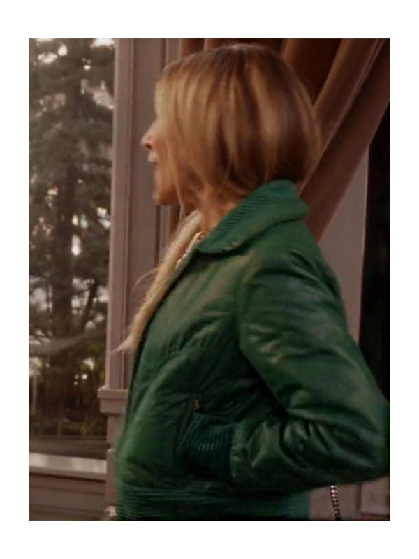 And Just Like That Sarah Jessica Green Bomber Jacket