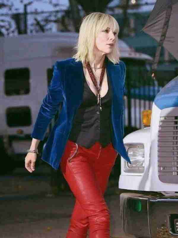 Ocean’s Eight Cate Blanchett Velvet Blue Blazer