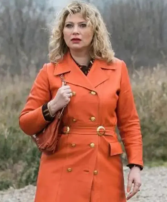 Cécile Bois Candice Renoir Belted Leather Trench Coat