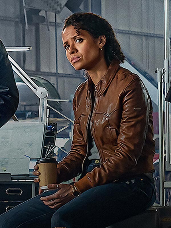 Gugu Mbatha-Raw Lift 2024 Brown Jacket