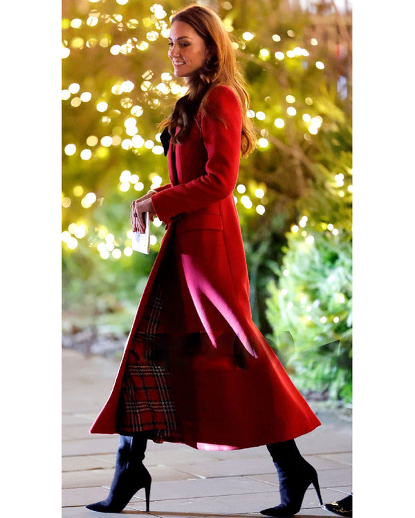 Christmas Carol Service 2024 Kate Middleton Red Coat