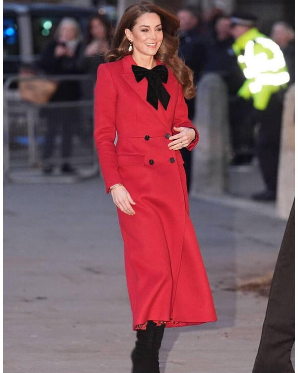 Christmas Carol Service 2024 Kate Middleton Red Coat