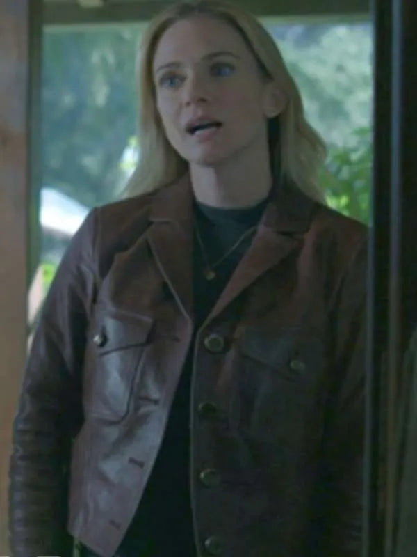 Jennifer Jareau Criminal Minds S17 Brown Leather Jacket