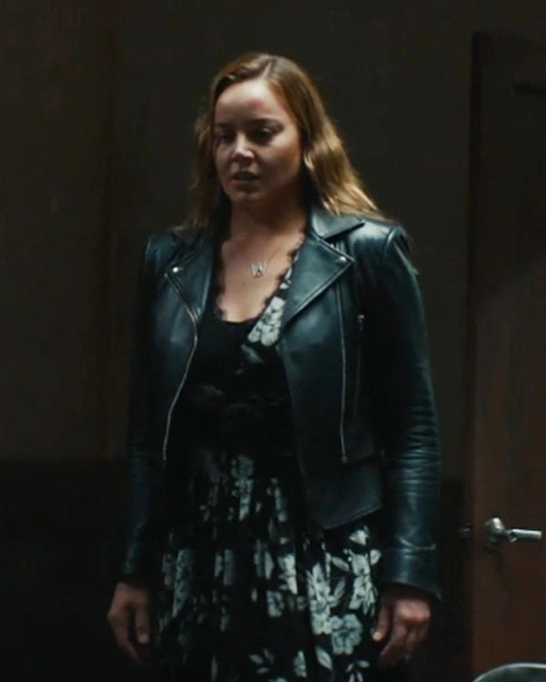 Detained 2024 Abbie Cornish Black Biker Jacket