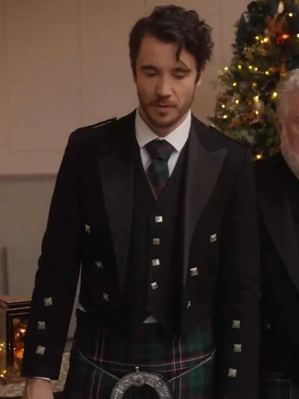 Dominic Watters Christmas in Scotland Black Blazer