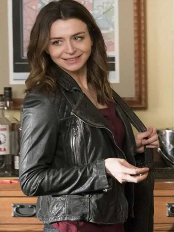 Dr. Amelia Shepherd Grey’s Anatomy S13 Black Leather Jacket