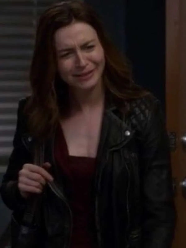 Dr. Amelia Shepherd Grey’s Anatomy S13 Black Leather Jacket