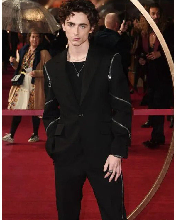 Dune 2 2024 Timothee Chalamet Black Blazer