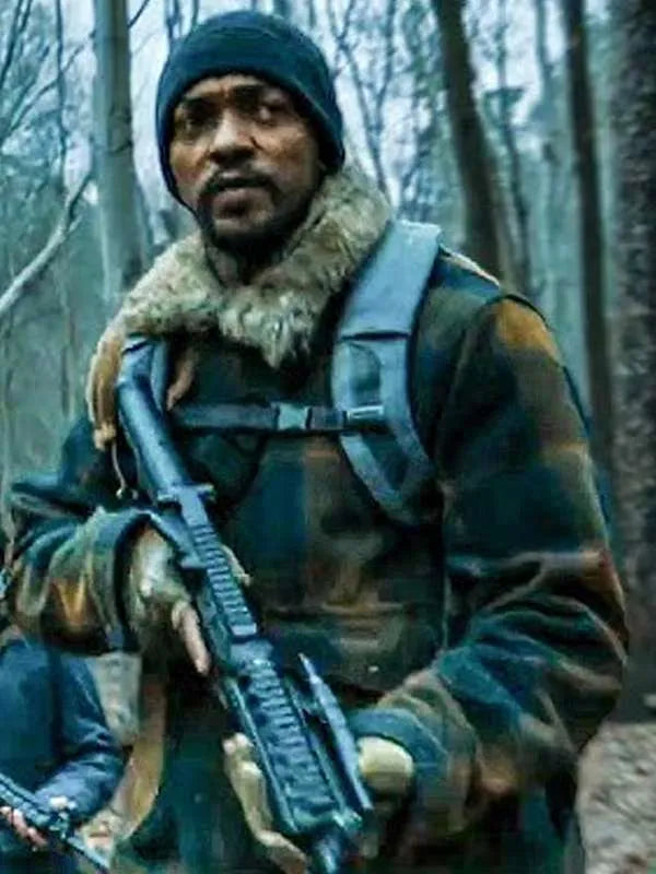 Anthony Mackie Elevation 2024 Shearling Jacket