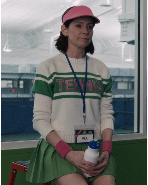 Elsbeth 2024 Carrie Preston Striped Tennis Sweater