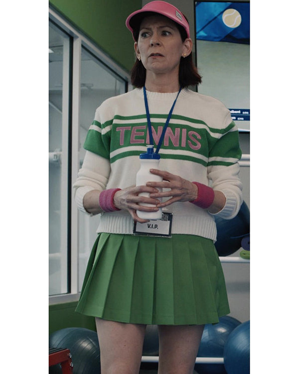 Elsbeth 2024 Carrie Preston Striped Tennis Sweater