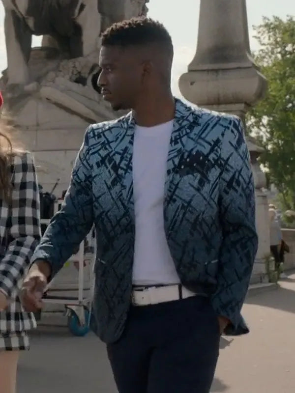 Emily In Paris Season 3 Samuel Arnold Two Toned Blazer