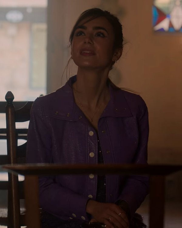 Emily In Paris S02 Lily Collins Purple Jacket