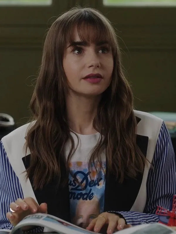 Lily Collins Emily In Paris Season 3 Emily’s Reversible Blazer