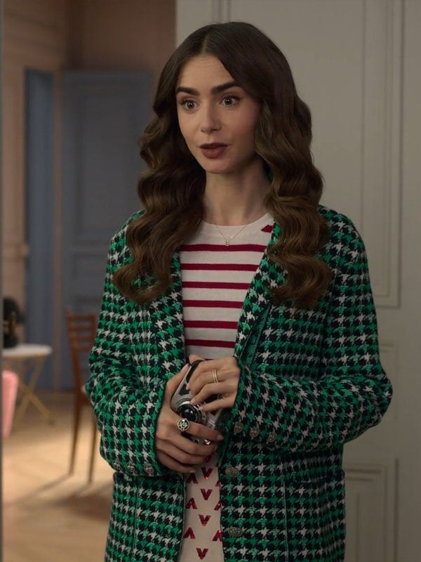 Emily in Paris S02 Emily Cooper Green Coat