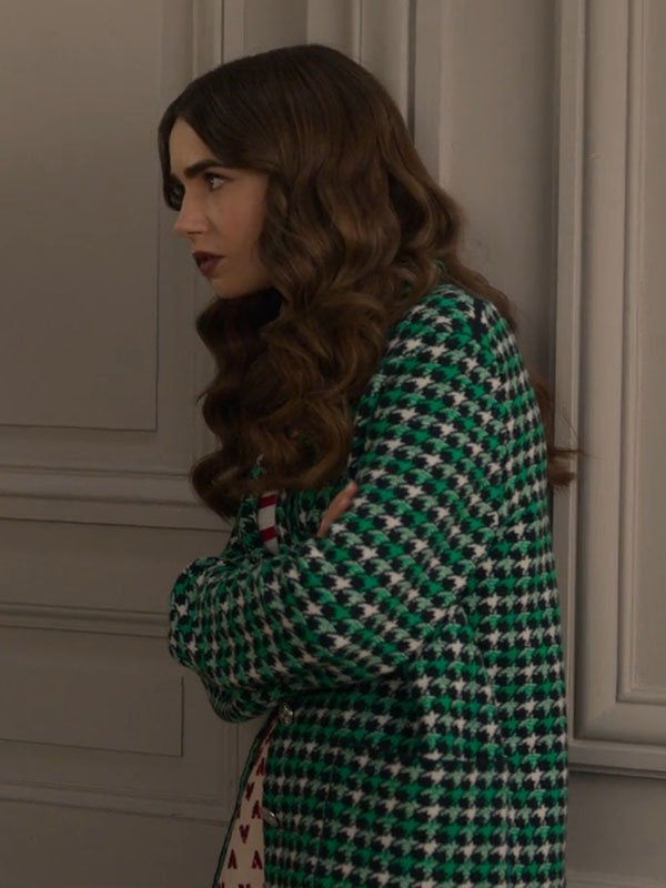 Emily in Paris S02 Emily Cooper Green Coat