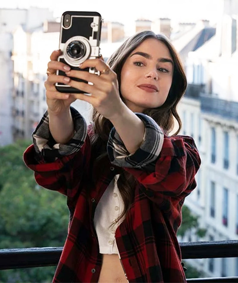 Emily In Paris season 2 Lily Collins Checkered Jacket