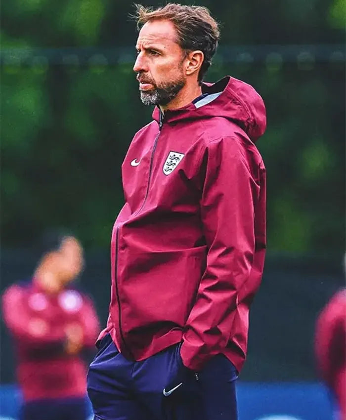 Euro 2024 England Maroon Parachute Jacket