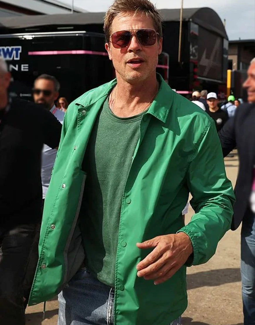 F1 2025 Brad Pitt Green Jacket