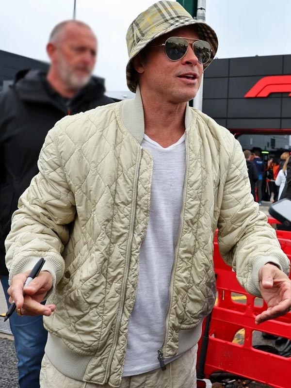 F1 2025 Brad Pitt Quilted Jacket